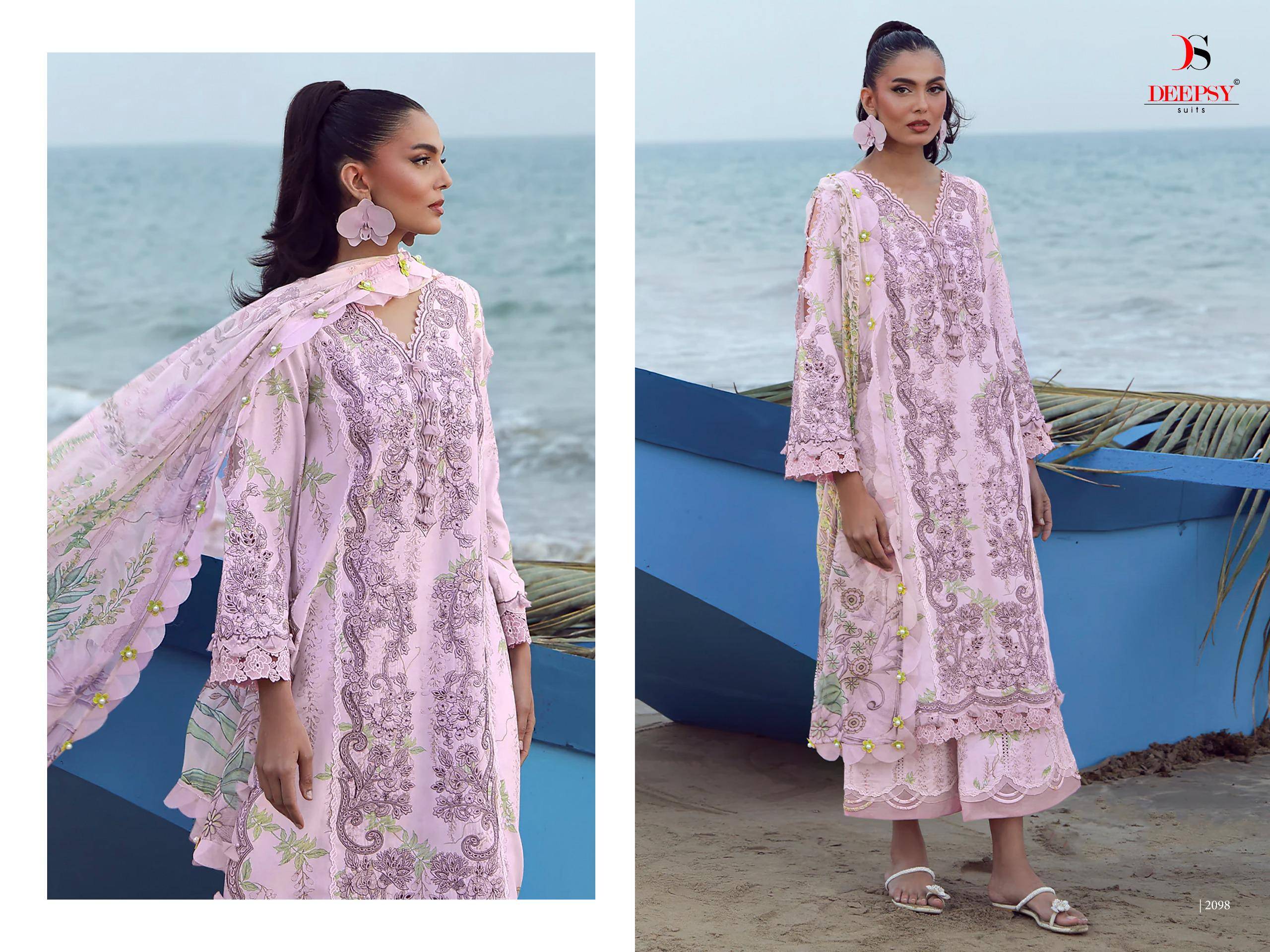 Jade Flora Premium-2 by DEEPSY SUITS 2091 to 2098 series Indian Pakistani ethnic wear Pure cotton At Wholesale Price
